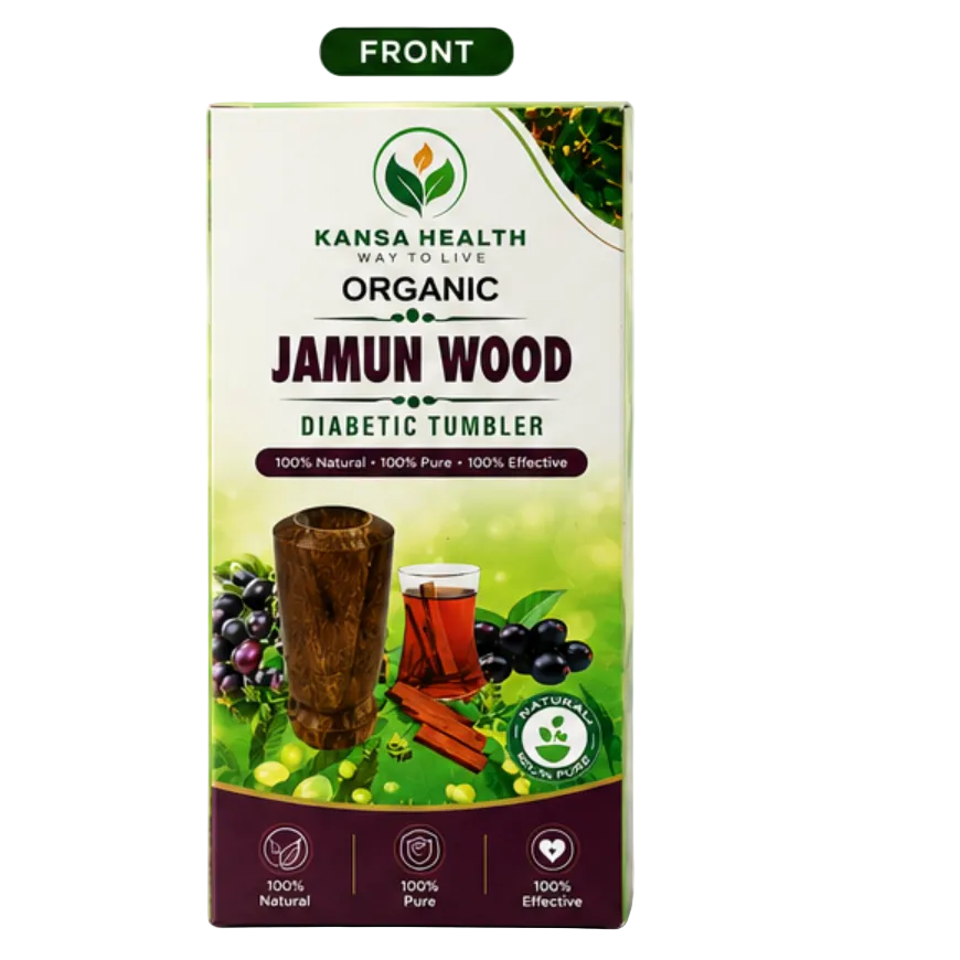 Jamun Wood Diabetic Tumbler: A Natural Wooden Cup for Ayurvedic-Inspired Wellness