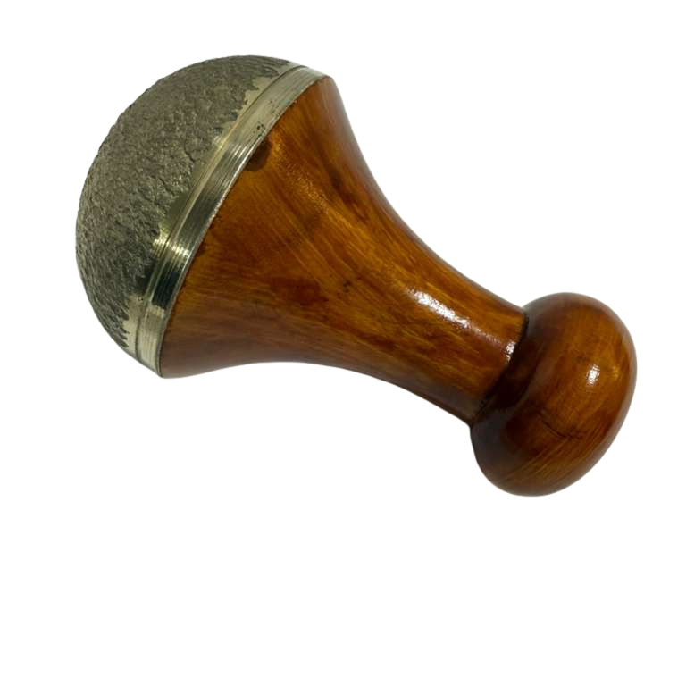 Kansa Vatki Scrub with Handle 3 Inches