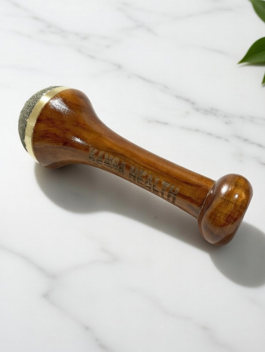 Kansa Vatki Scrub with Handle: The Ayurvedic Massage &amp; Exfoliation Tool for Total Body Rejuvenation