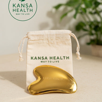 Ayurvedic Kansa gua sha massage improving circulation and skin glow