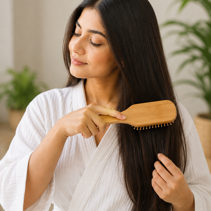 Bamboo Hair Brush – Natural, Anti-Static & Hair Care Tool