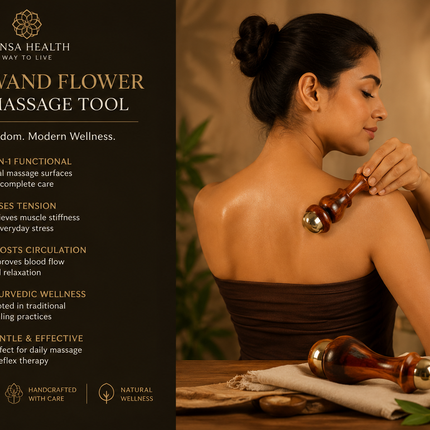 Kansa Wand Flower 2-in-1 – Ayurvedic Massage & Reflex