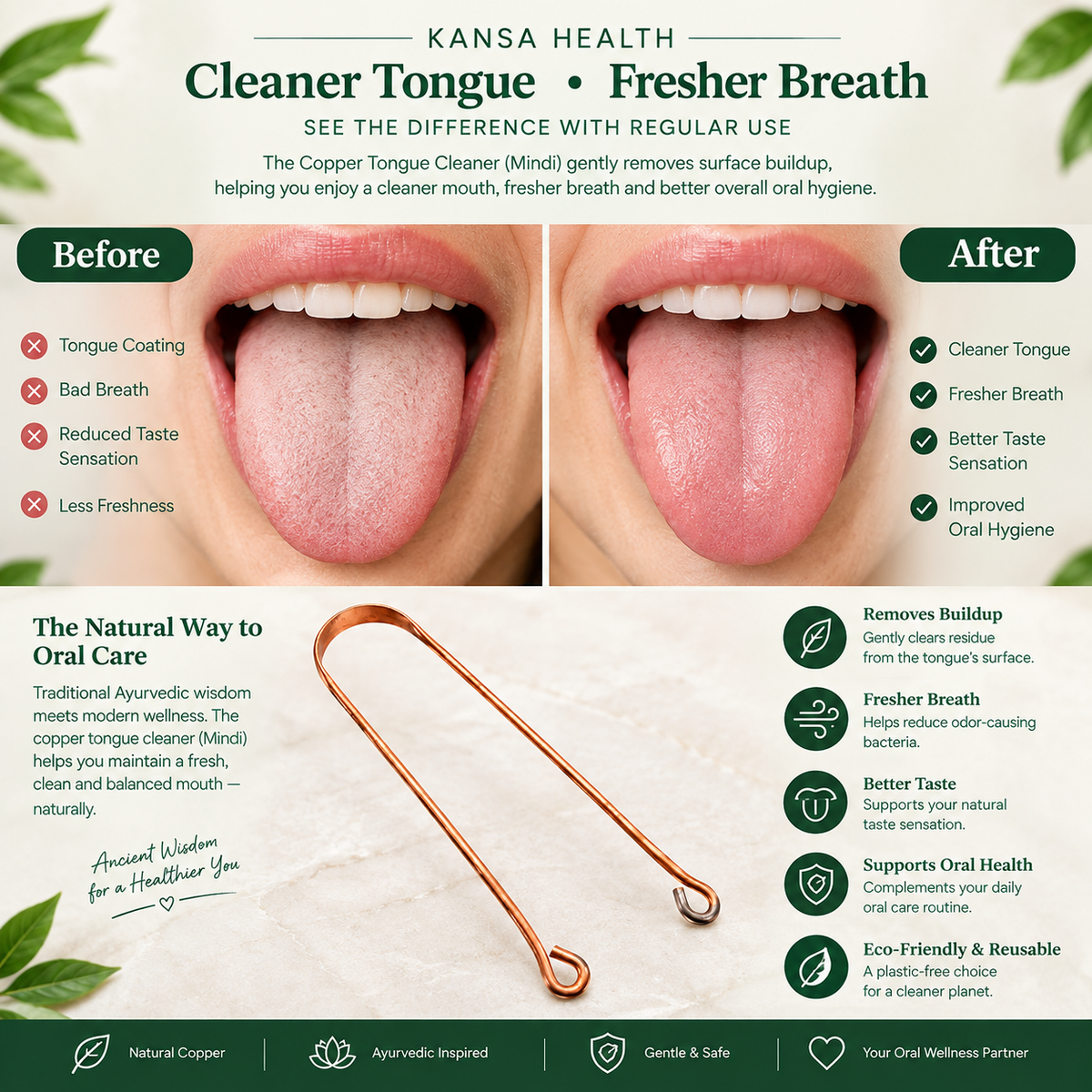 Copper Tongue Cleaner