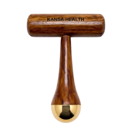Daily Ayurvedic self care routine using Kansa marma wand massage tool