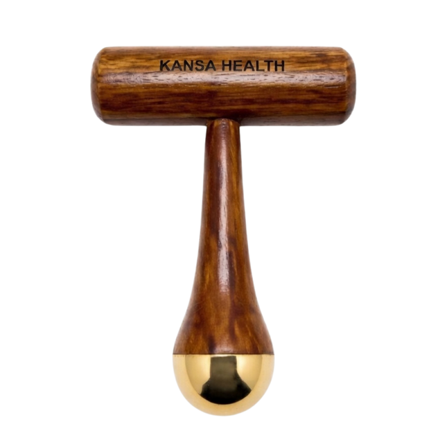 Daily Ayurvedic self care routine using Kansa marma wand massage tool