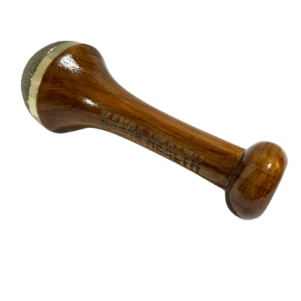 Close up of scrub texture on Kansa Vatki Scrub with Handle