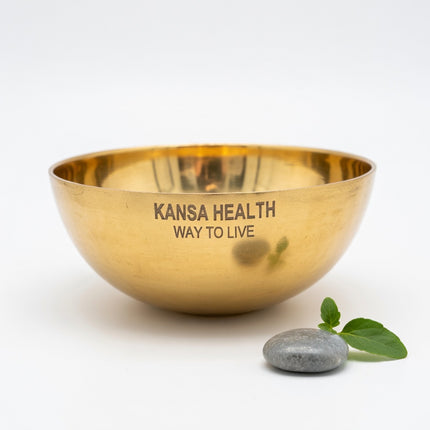 Handmade Kansa Vatki massage tool with smooth polished finish