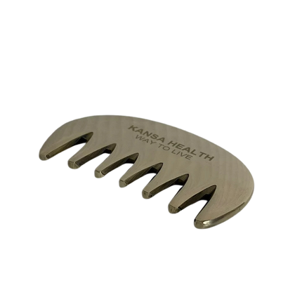 Kansa comb for head massage Ayurvedic scalp tool