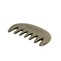Kansa comb for head massage Ayurvedic scalp tool