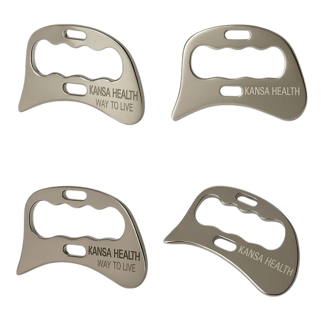stainless steel gua sha for face and body massage tool