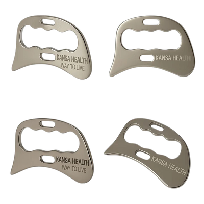Steel Gua Sha Tool – Face & Body Sculpting & Lymphatic Detox