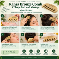 Kansa Head Massage Comb