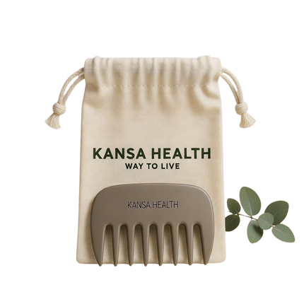 Kansa Head Massage Comb Large Bronze Scalp Massager Ayurvedic Hair Care Tool by Kansa Health