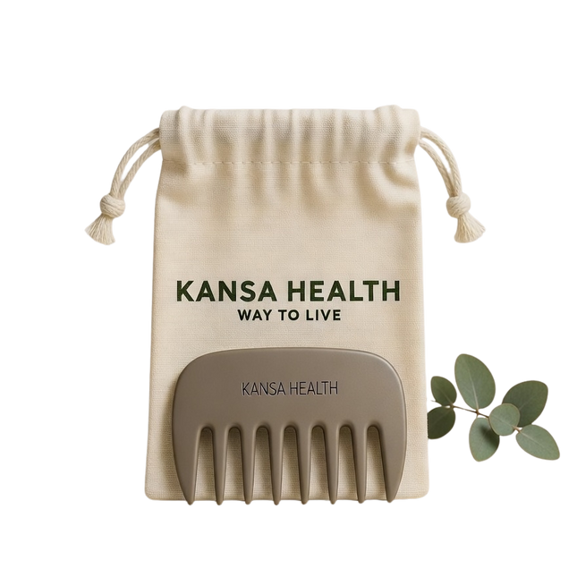 Kansa Head Massage Comb Large Bronze Scalp Massager Ayurvedic Hair Care Tool by Kansa Health