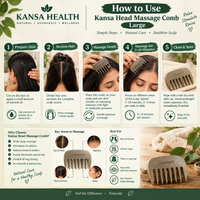 Kansa Head Massage Comb