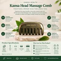 Kansa Head Massage Comb