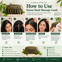 Kansa Head Massage Comb
