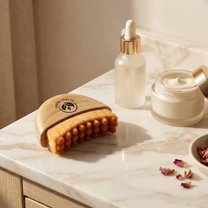 Kansa Health body brush for at-home self-care routine