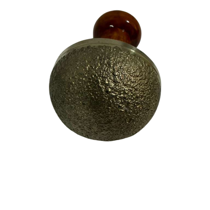 Kansa Vatki Scrub with Handle Ayurvedic body massage and exfoliation tool
