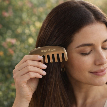 Kansa head massage comb