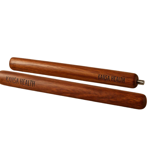 Bamboo yoga stick wooden fitness and stretching tool