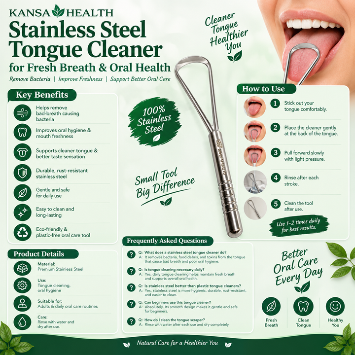 Stainless Steel Tongue Cleaner