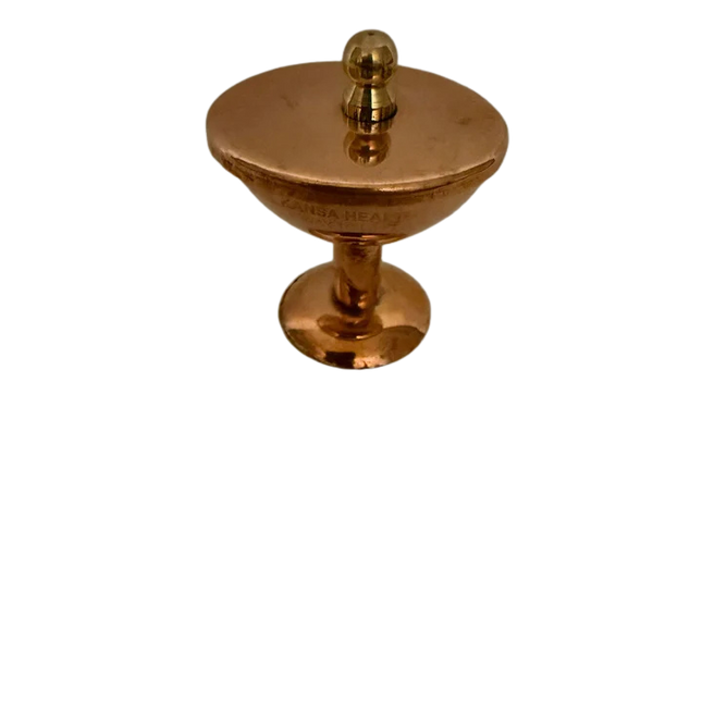 Pure copper eye wash cup for Ayurvedic eye cleansing and daily eye hygiene