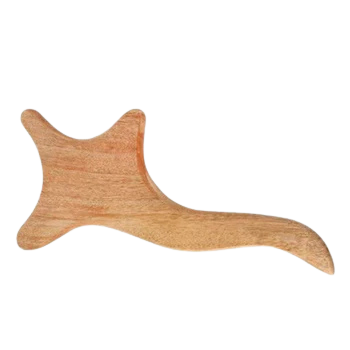 wooden gua sha body massage tool for lymphatic drainage, natural wood gua sha for muscle tension relief, ergonomic wooden body gua sha for full body massage