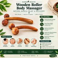 Wooden Roller Body Massager 