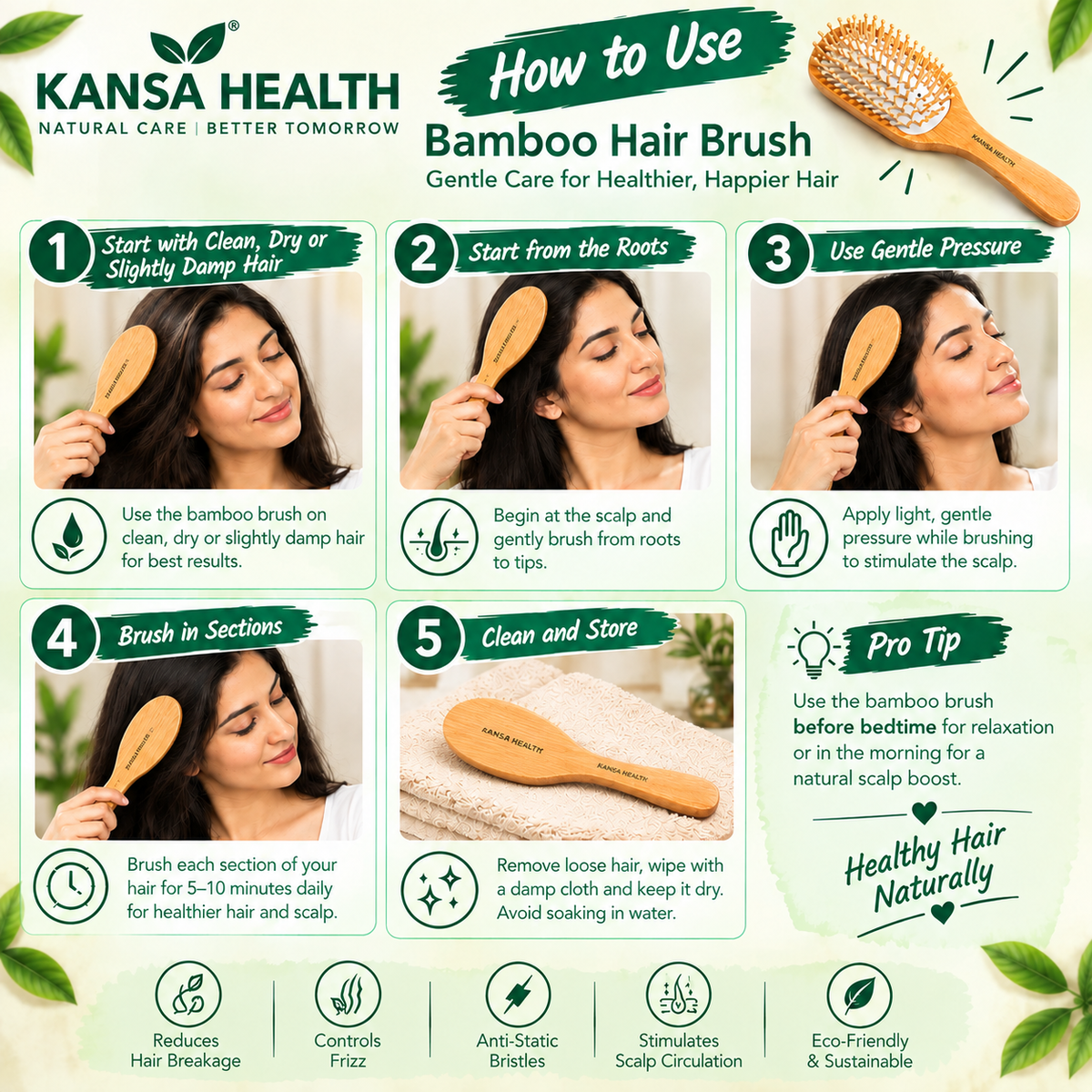 Bamboo Hair Brush