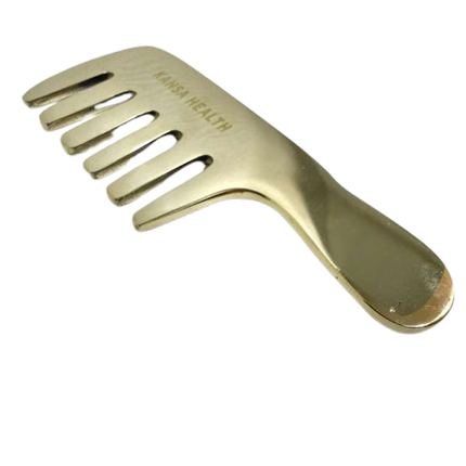 kansa bronze comb with handle