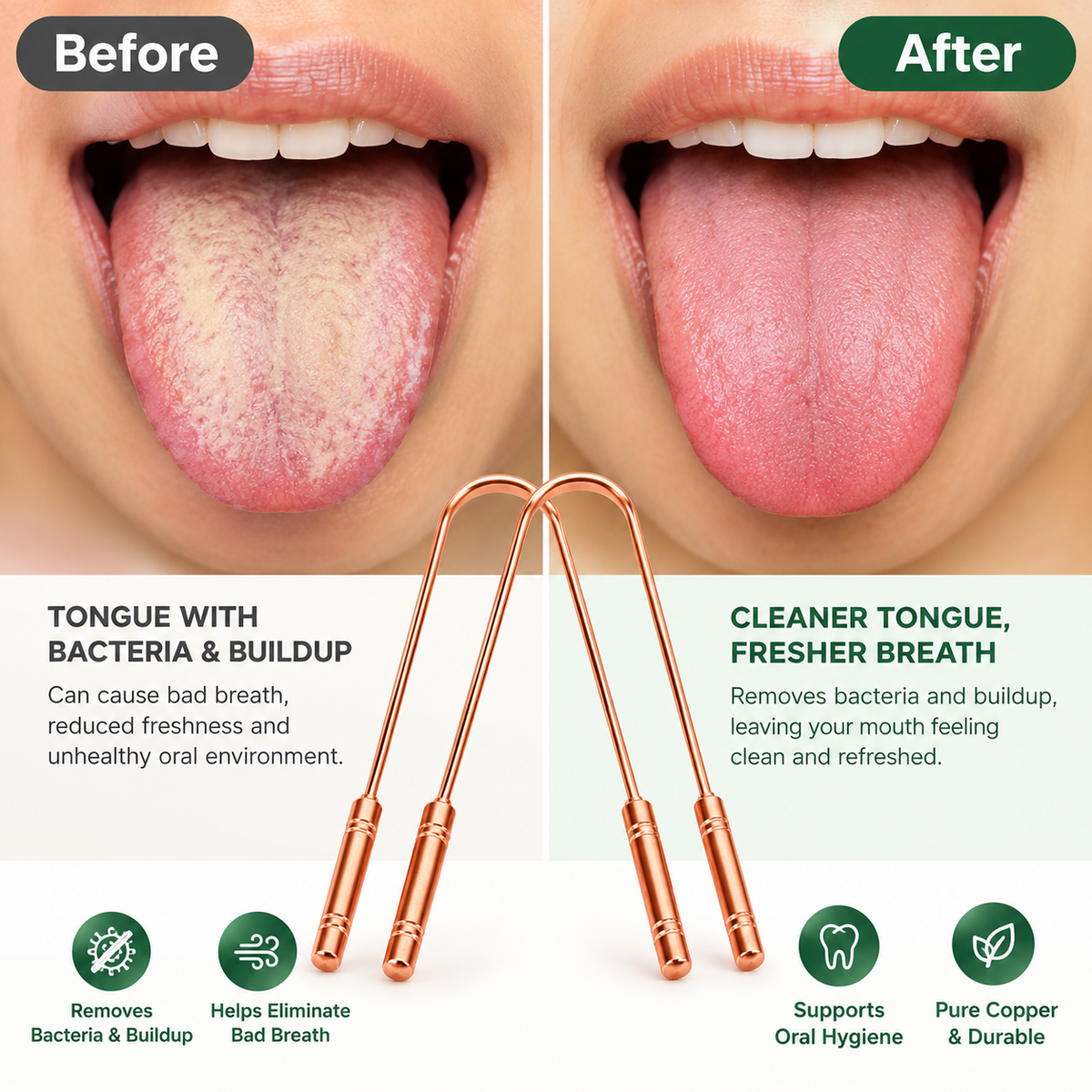 Ayurvedic Copper Tongue Cleaner