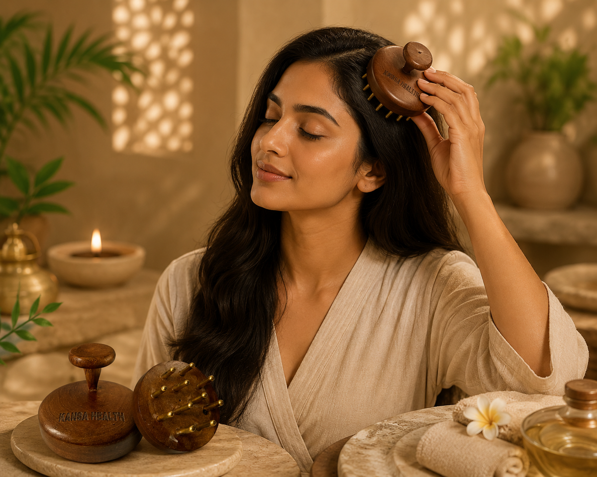 Kansa Health Kansa Scalp & Body Massager – Ayurvedic Tool