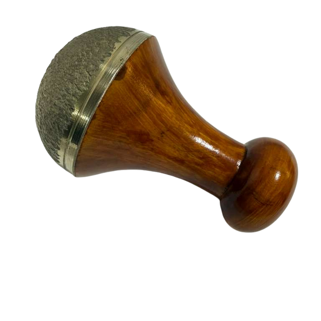 Kansa Vatki Scrub with Handle 3 Inches | Ayurvedic Massage & Exfoliation