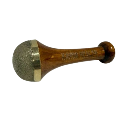 Kansa Vatki Scrub with Handle Bronze Ayurvedic Body Massage and Exfoliation Tool by Kansa Health