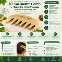 Kansa Head Massage Comb