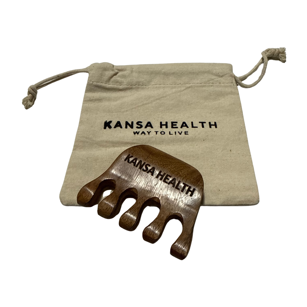 natural wooden hair comb