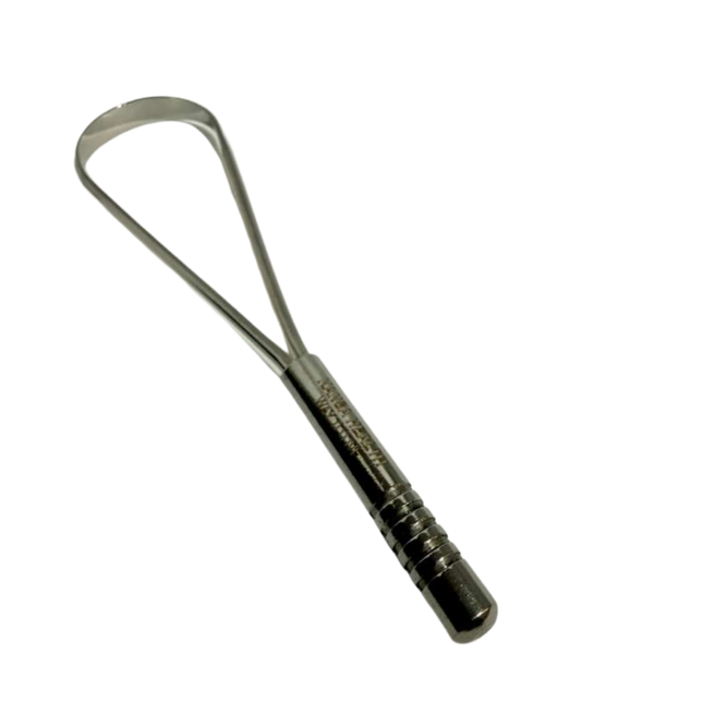 Stainless Steel Tongue Cleaner Daily Oral Hygiene Tool for Fresh Breath & Bacteria Removal