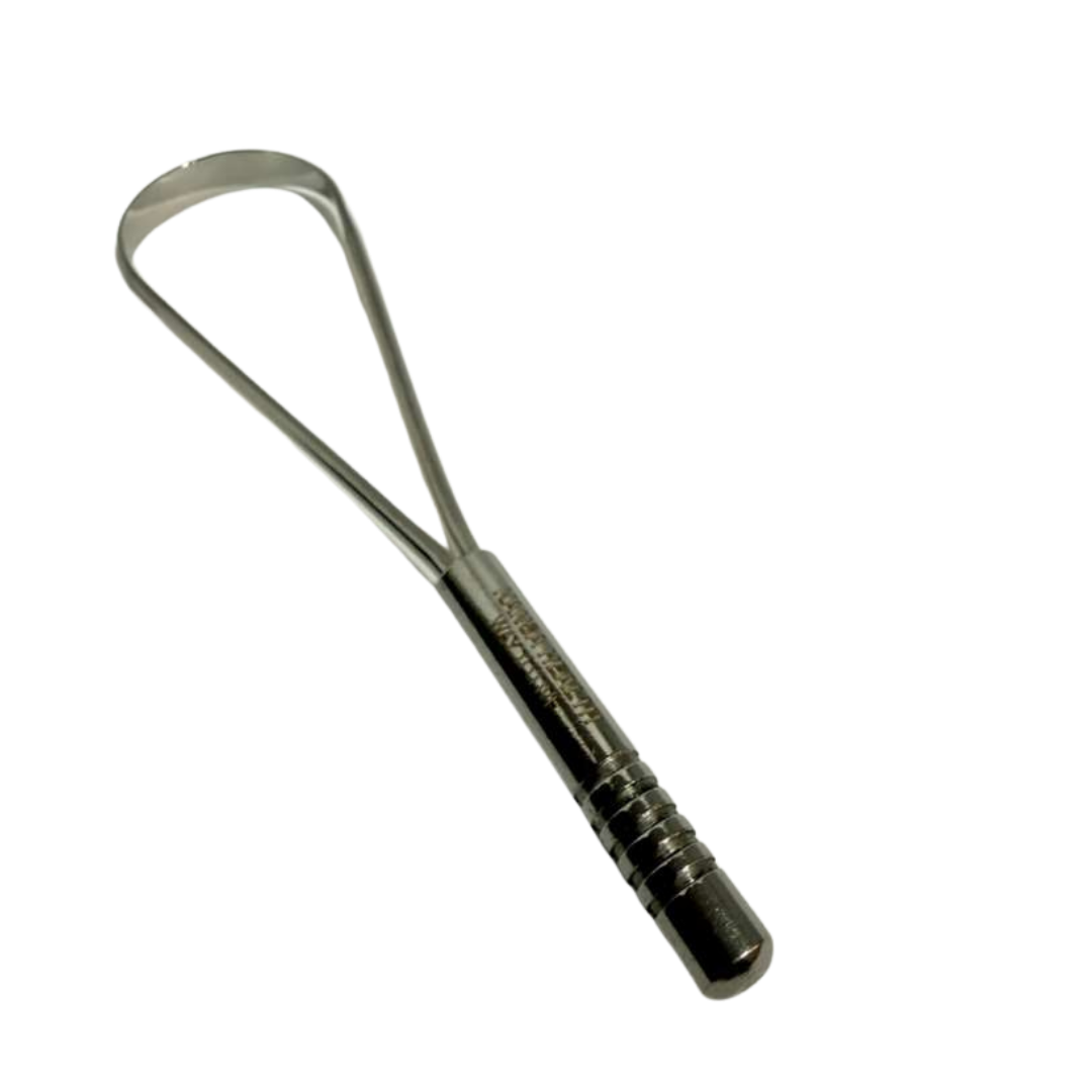 Stainless Steel Tongue Cleaner Daily Oral Hygiene Tool for Fresh Breath & Bacteria Removal