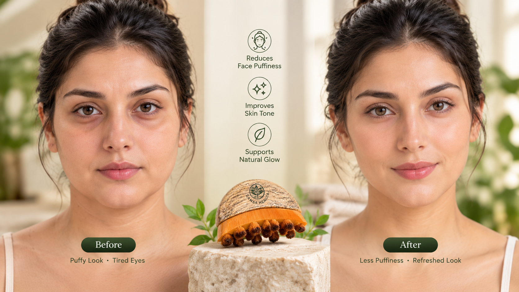 Lymphatic Brush — before and after